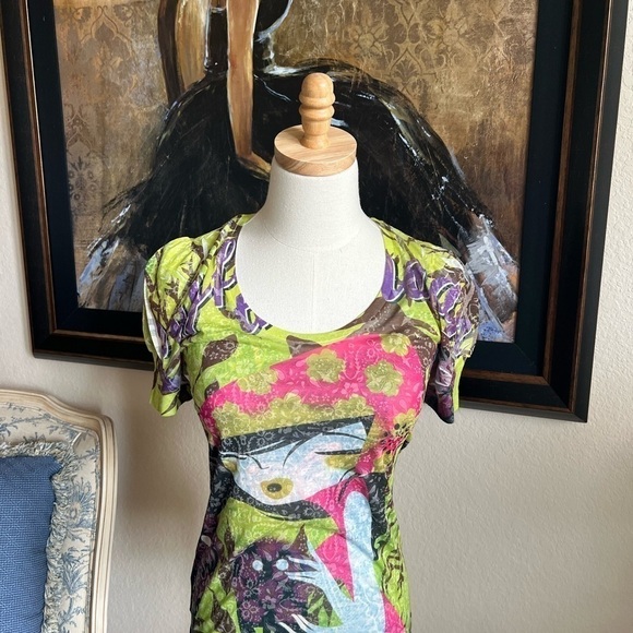 NWT Custo Barcelona Print Top Size S - Picture 5 of 9